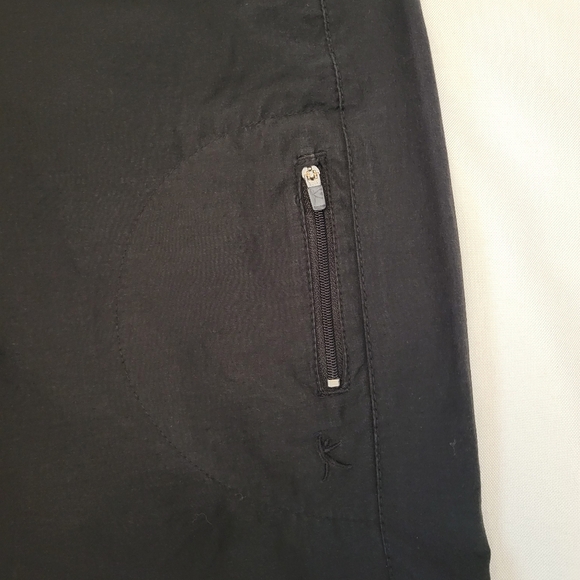 DANSKIN Athletic Drawstring Black Capri Small (4-6) - Picture 7 of 11